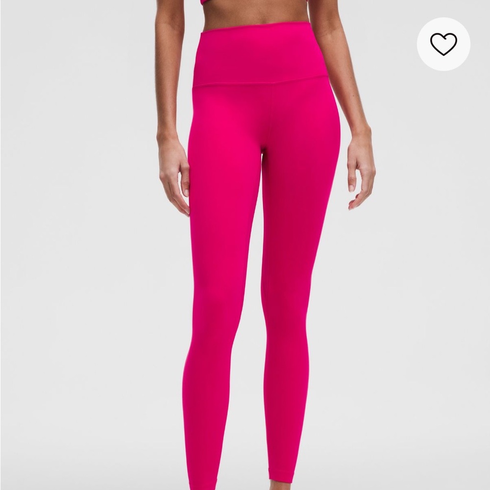 Lululemon Athletica Pink Leggings High-Waisted Stretchy
